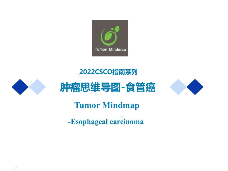 5 食管癌2022年CSCO思维导图