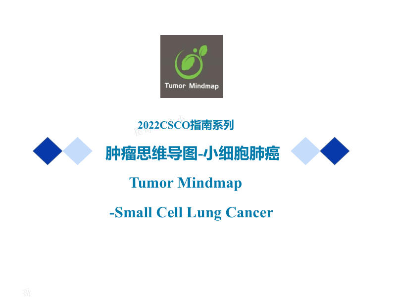小细胞肺癌2022年CSCO思维导图