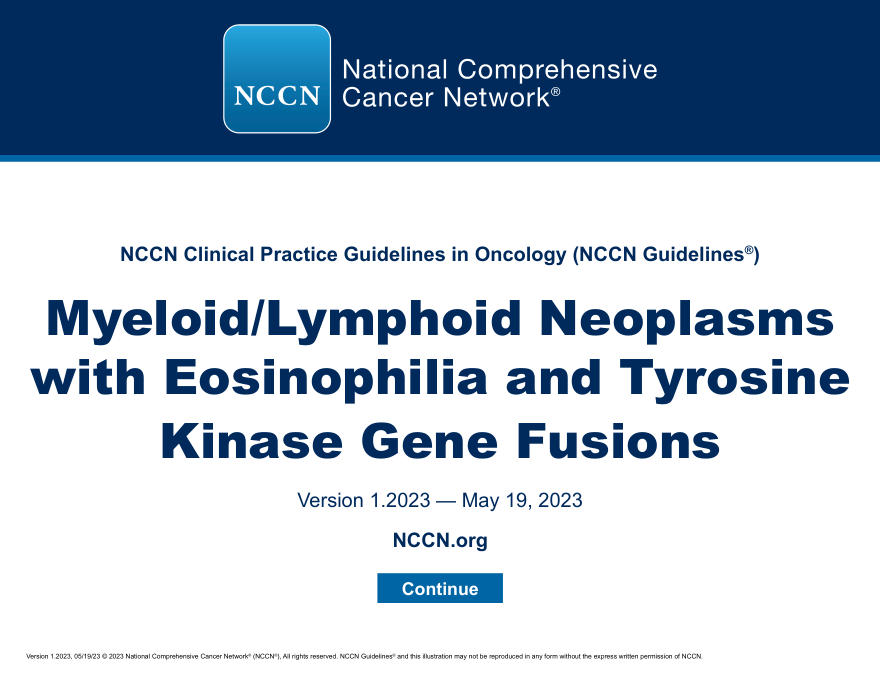 MyeloidLymphoidNeoplasmswithEosinophiliaandTyrosineKinaseFus