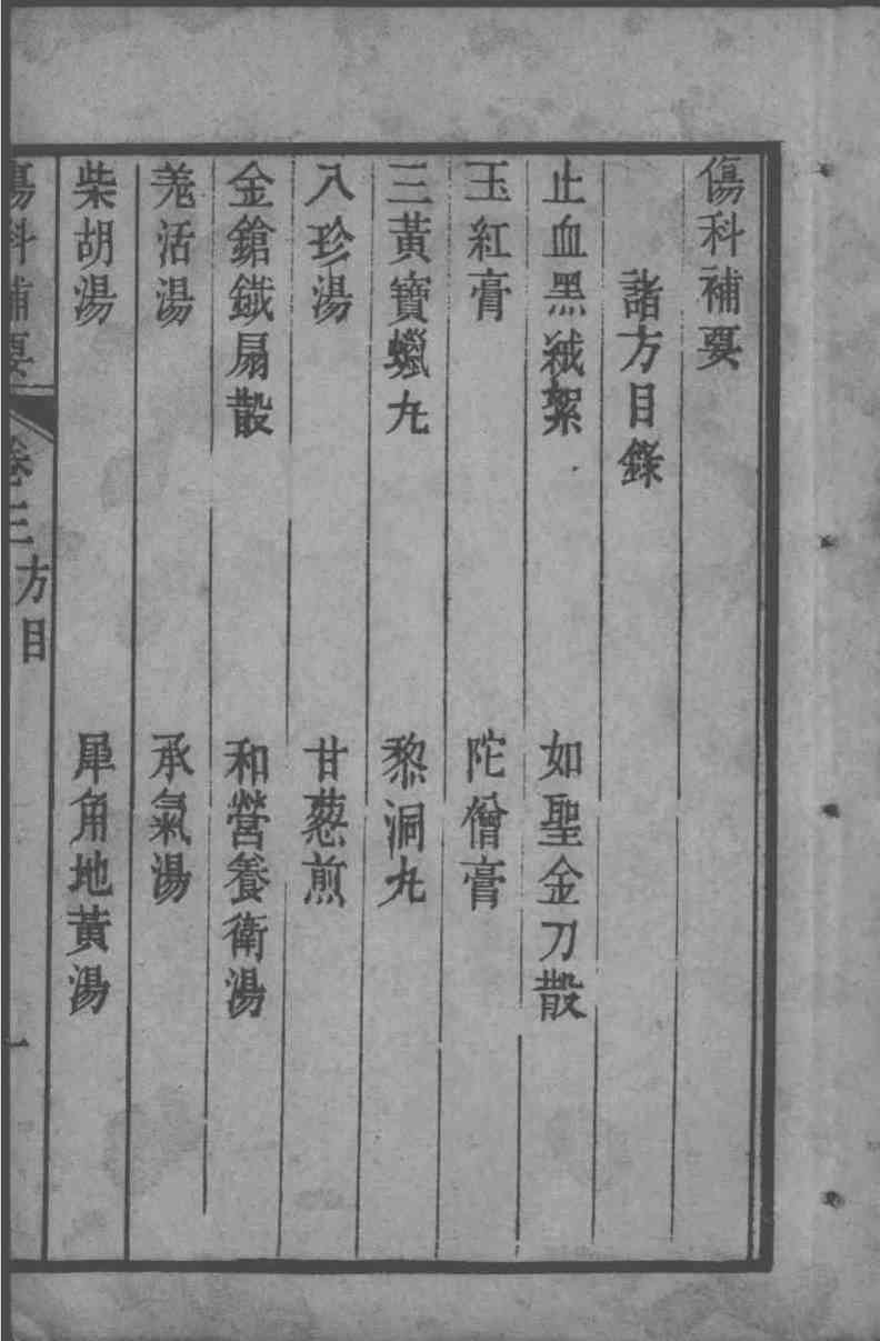 伤科补要