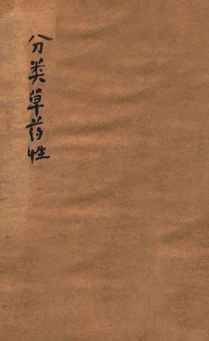 分类草药性