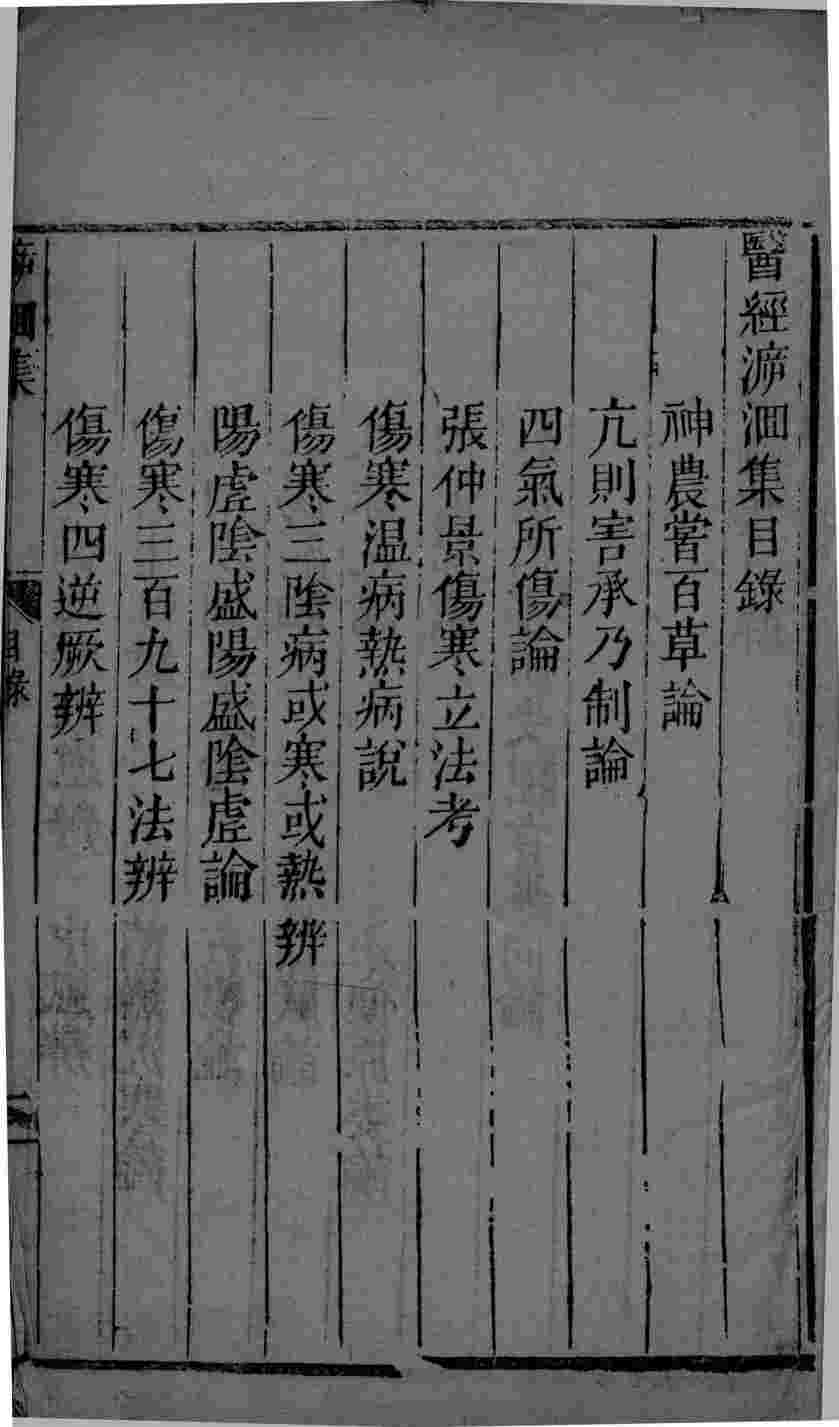 医经溯洄集