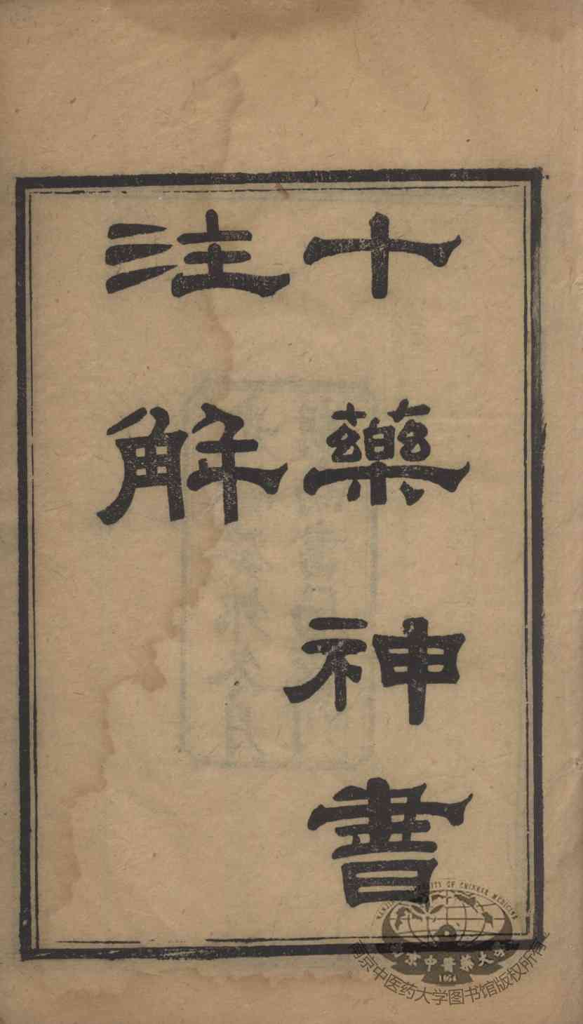 十药神书注解