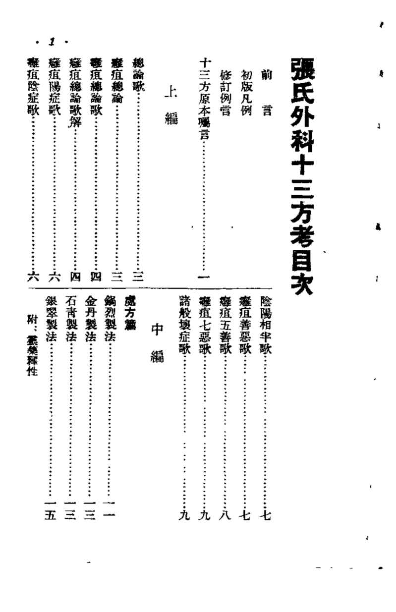 外科十三方考