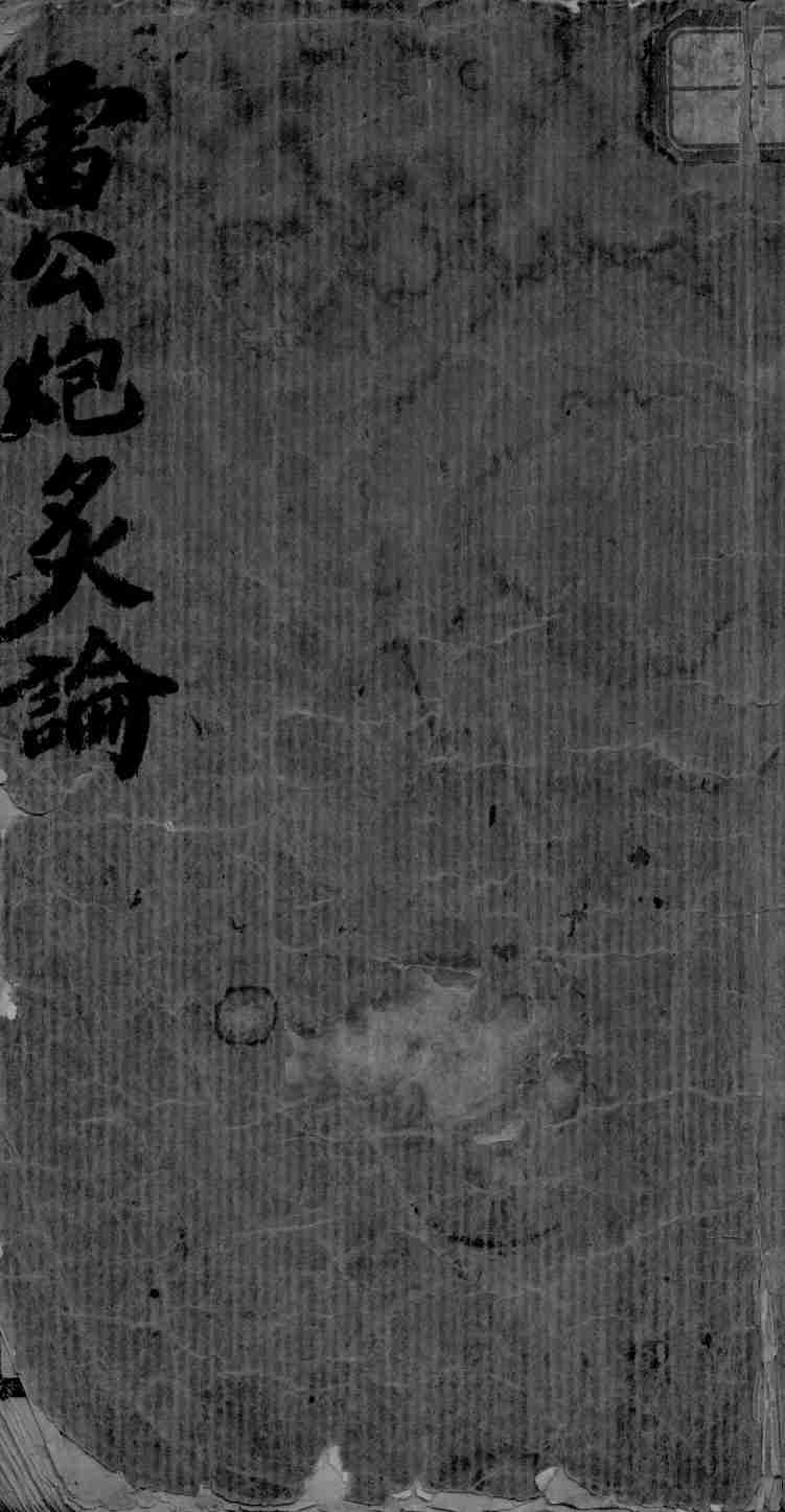 雷公炮制论
